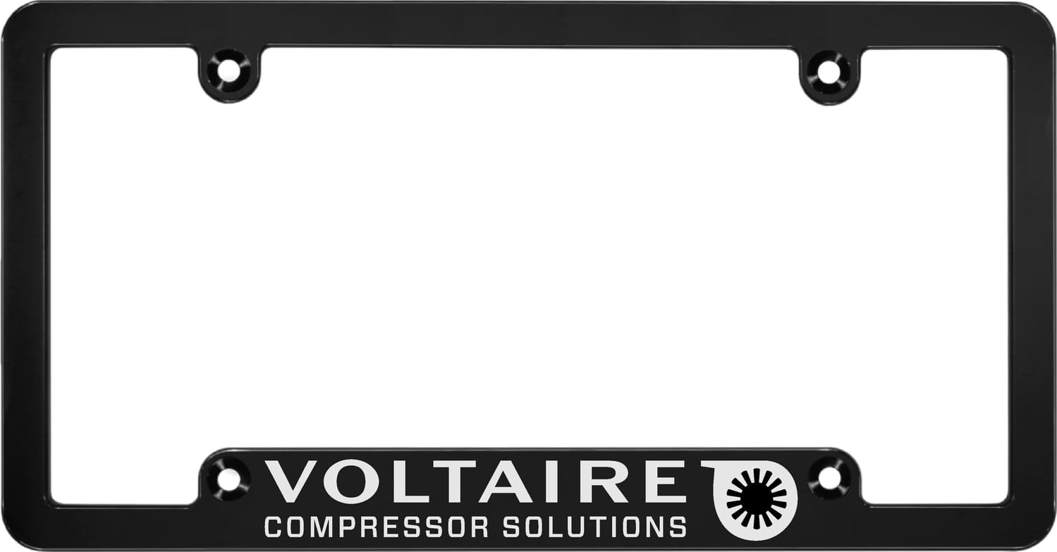 Voltaire - Billet Aluminum License Plate Frames - Medium